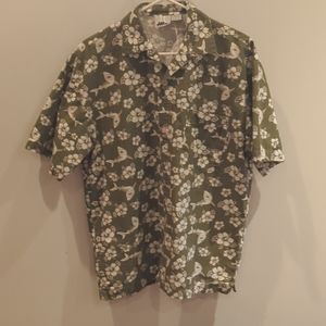 No Fear vintage 90s shark and flower shirt